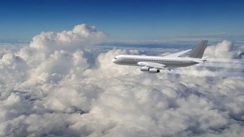 Airplane, nature, clouds, aviation
