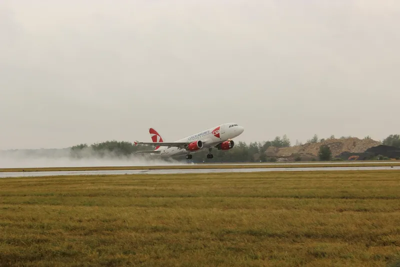 Aircraft, departure, travel, holidays