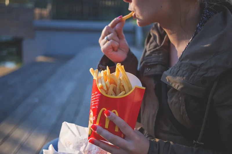 French fries, fast food, mcdonald's, eating