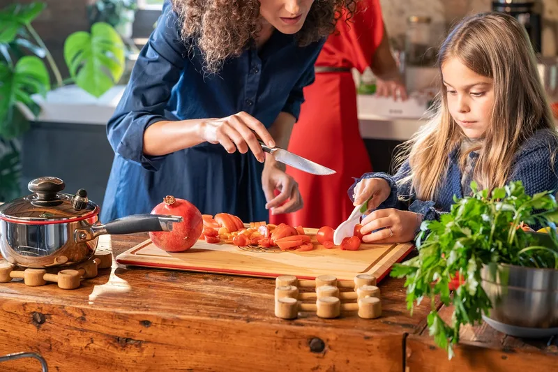 Couple, cooking, kitchen, food