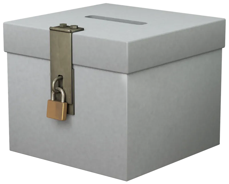 Ballot box, choice, federal election, democracy