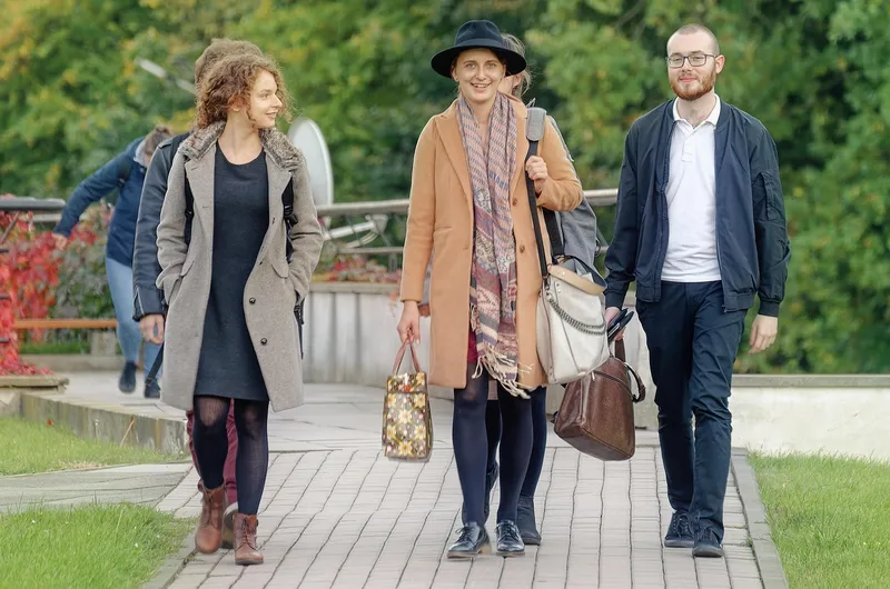 People, park, walking, city