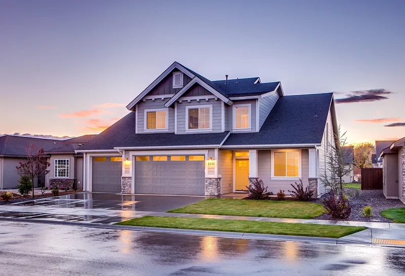 House, garage, driveway, architecture