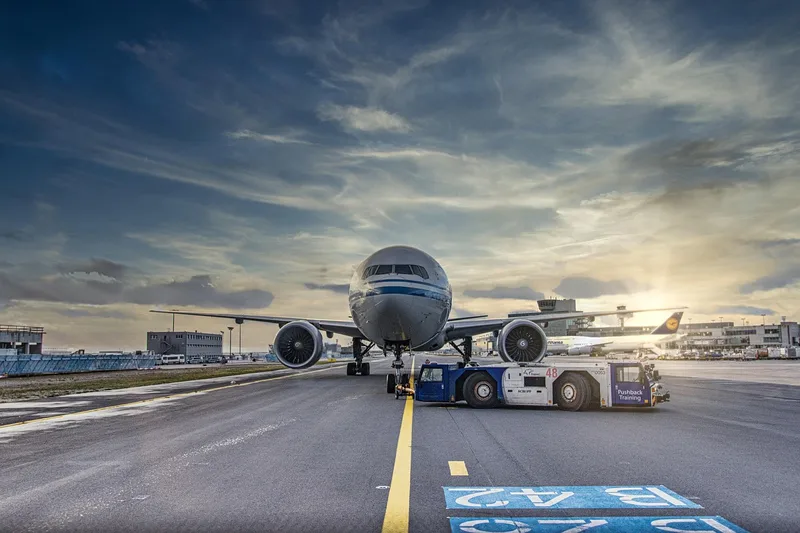 Airplane, runway, airport, tarmac
