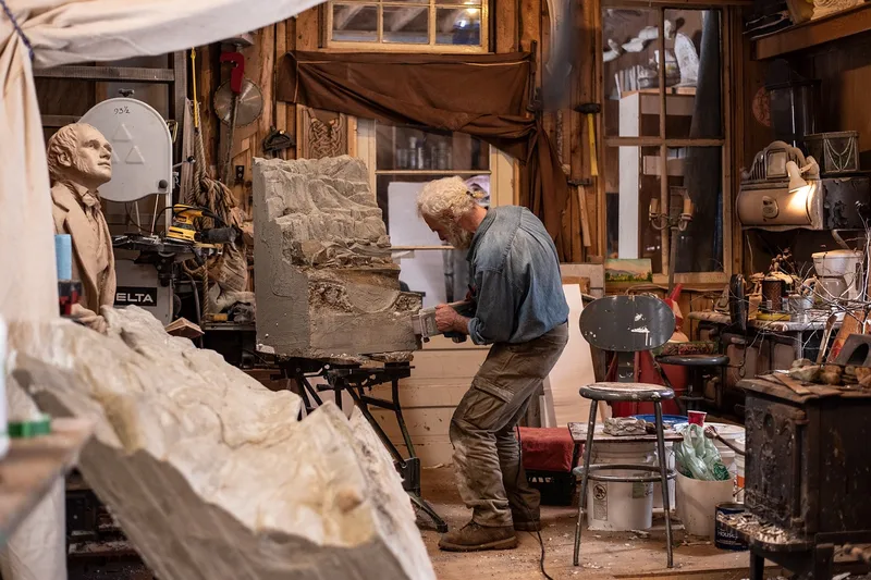 Artist, studio, art, sculpture