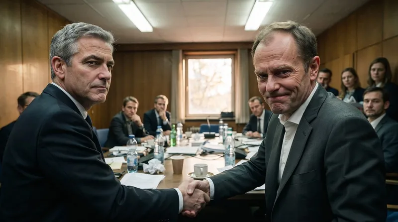 Business meeting, handshake, managers, at the negotiating table