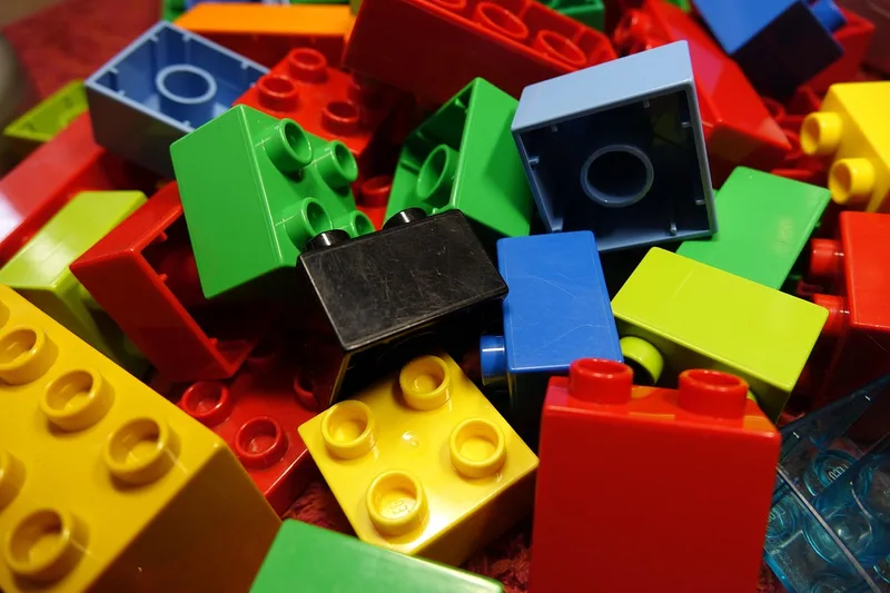 Lego blocks, duplo, lego, multicoloured