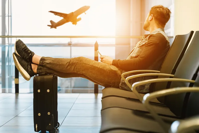 Happy holidays, airport, airplane, aircraft