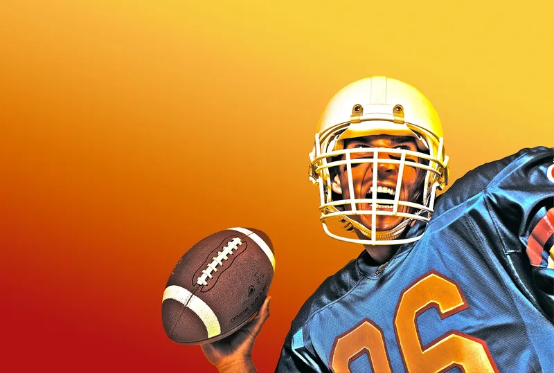 Player, american football, ball, sports