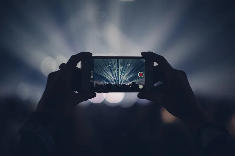 Iphone, concert, lights, stage lights
