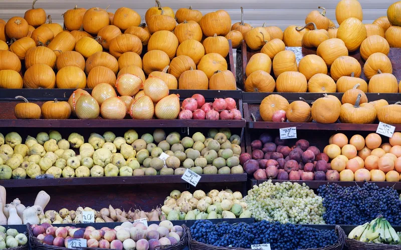 Fruits, grocery store, supermarket, produce section