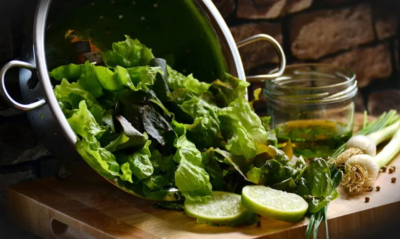 Salad, green salad, preparation, nature