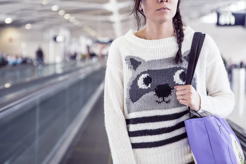 Woman, airport, girl, travel