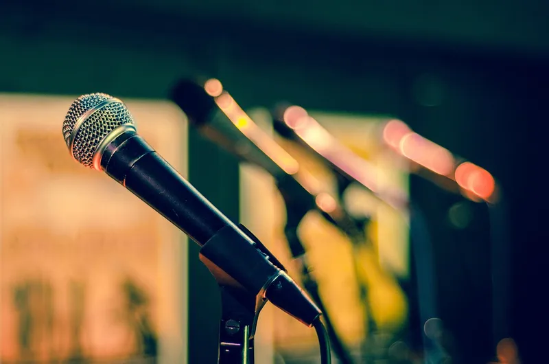 Mic, microphone, sound check, sing