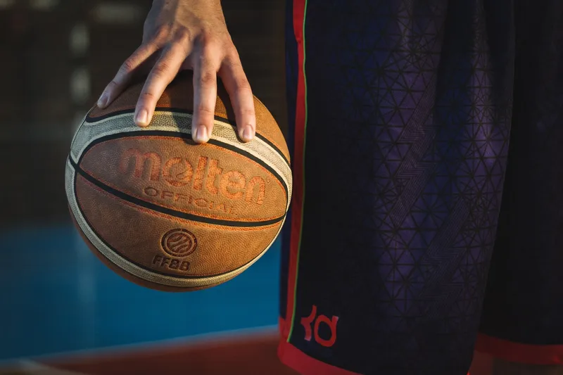 Man, ball, basketball, person