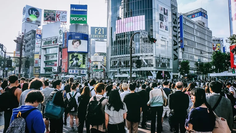 People, crowd, men, women