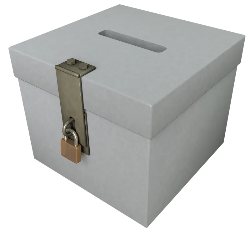 Ballot box, choice, federal election, democracy