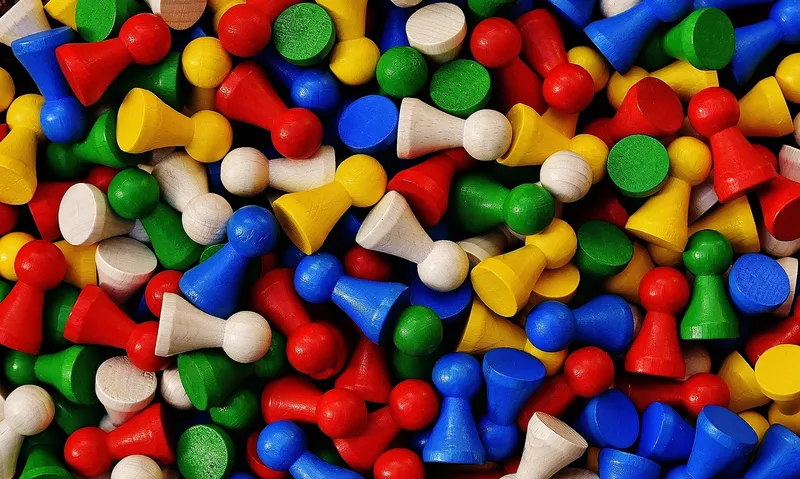 Play stone, multicoloured, characters, coloured
